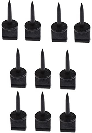 10 Stück Bogenschießen Zielnadeln Nagelzubehör Zielscheibennadeln 5,5 X 1,9 cm Schwarz