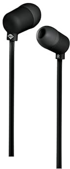Meliconi Mysound - Speak Fluo Black Type-C Cuffie Auricolari In-Ear nero - Materiale Soft Touch, Cavo Piatto Anti-Groviglio, Resistenti al Sudore, ottime per Musica, Chiamate e Sport