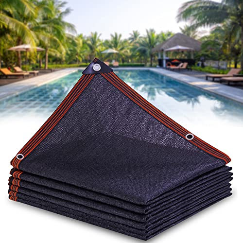 Copertura a Rete Fogliare Rettangolare per Piscine, Rete per Copertura Piscina Fuori Terra con Occhielli e Corda per Bloccare Foglie e Detriti, Resistente Allo Strappo(Size:3×3m(10×10ft))