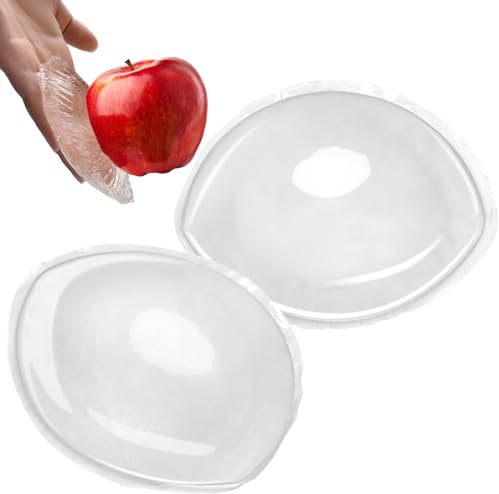 Nimiah Double-Sided Sticky Push-up Inserts - Instant Volume Adhesive Bra Pads | Clear Gel Silicone Chicken Cutlets