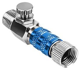 Acoplamiento de conexión rápida para aerógrafo de 1/8 pulgadas, adaptador de cepillo de aire azul, accesorio de aleación de zinc para compresor de aire, manguera de aerógrafo, con perilla