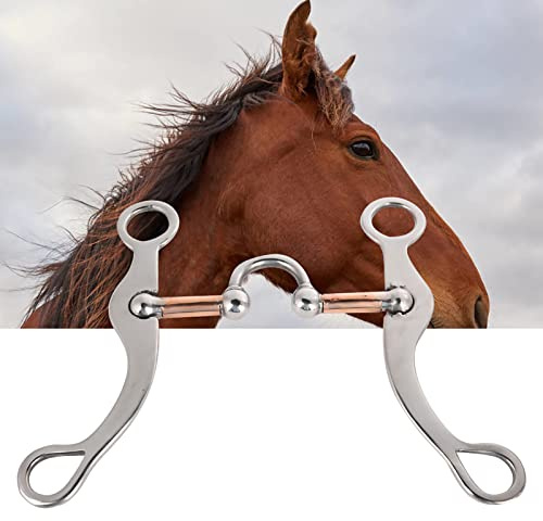 lvifloae Morso per Cavallo Occidentale in Acciaio Inossidabile FES Competizione per correzione snodo sferico Il Rullo per la Bocca favorisce la salivazione Aiuta a Mantenere la