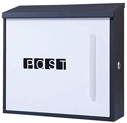 Arebos boîte aux Lettres Design Moderne | boîte aux Lettres Murale | boîte Postale | résistant aux intempéries grâce au revêtement par Poudre | Belle Optique | matériel de Fixation Inclus + 2 clés