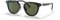 Prada PR 17YS Schwarz/Polarisiertes Grün, Einheitsgröße, Schwarz/Polarisiertes Grün-1ab03r, 49 EU