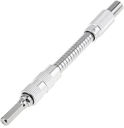 YAMUZONG 150MM Flexible Screwdriver Extension Flexible Drill Bit Extension Extension Drill Bit Holder Flexible Extension Screwdriver Drill Bit Shaft Holder for Drills Screwdriver (150mm), (GJJ-1998)