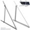 ECO-WORTHY Soporte Placa Solar de 45 (114 cm) con Angulo Ajustable, para Panel Solar de 100W-400W, Barco, Caravana, Techo, Sistema Off-grid