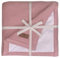DIKOS® warme Babydecke Winter Altrosa | kuschelweiche Winterdecke Baumwolle/Velours Oeko-TEX | Kinderwagendecke mit Bordüre für Baby Mädchen | Erstausstattung Neugeborenen Decke | Geschenk zur Geburt