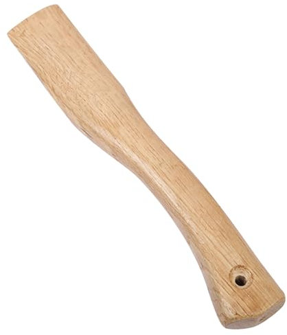 Hoe Handle,Pickaxe Handle, Axe Handle Wooden Short Ax Handle Replacement Hatchet Handle with Hanging Hole Smooth 14.6inch Curved Axe Handles