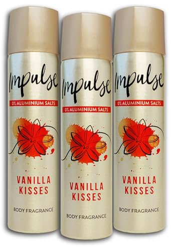 3 er Pack Impulse Deospray Vanilla Kisses Deodorant 3 x 75 ml