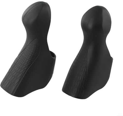 Bicycle Brake Lever Hoods Compatible with ST-5700 105 Gear Shift Lever Cover Replacement Rubber Shifter Covers for Road Bike Components(black)