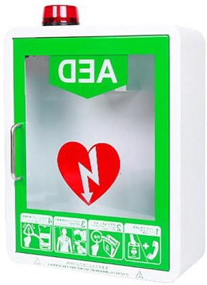 Botiquín de primeros auxilios, Caja de alarma for desfibrilación cardíaca, botiquín de primeros auxilios, botiquín DEA, botiquín de pared for desfibrilador DEA