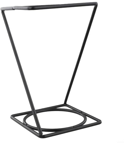 Soporte de filtro de café de hierro negro para cafeteras de goteo, compatible con filtros de papel cónico, estante de soporte de goteo de café de cocina, Space-Sa(D)