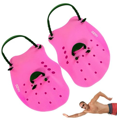 Palma de natación de silicona ajustable para adultos, con agujeros de drenaje, ayuda reutilizable para entrenamiento, ejercicio