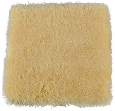 generisch Lammfell Pad Sitzauflage Stuhlkissen Stuhlauflage medizinische Gerbung kurzwollig aus echtem Island Lammfellen 37 x 37 cm