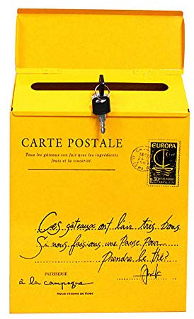 Venus valink Boîte aux lettres vintage en fer à fixer au mur - Boîte aux lettres postales - Boîte à journaux rétro - Étanche - Décoration de jardin