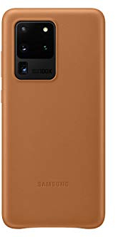 Samsung Original Galaxy S20 Ultra 5G Leather Cover/Mobile Phone Case - Brown