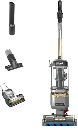 Shark Rotator Vaccum LA502, Vacuum with Self Brushroll Powerful Pet Hair Pickup and HEPA Filter, Silver, Lift-Away Upright w/Duo Clean