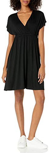 Amazon Essentials Robe Tunique (Grandes Tailles Disponibles) Femme, Noir, XS