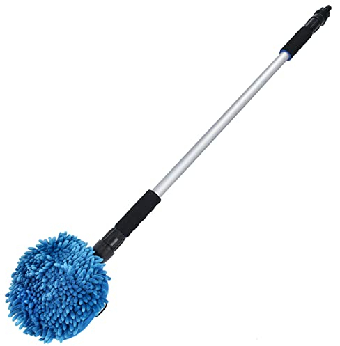 Teleskop Waschbürste Mikrofaser KFZ Autowaschbürste 100-170cm Reinigung LKW PKW