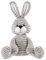 Apricot Lamb – Kuscheltier grau Hase 23 cm – Plüsch Spielzeug Plüschtier für Kinder und Baby – Flauschiger Stofftier zum Spielen, Geschenk & Kuscheln – Gemütliches Schmusetier – Cord Ka