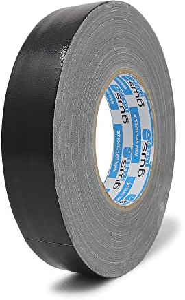 gws Premium Gewebeband, Panzertape mit exzellenter Klebkraft, UV-beständig, wasserfestes Packatape, 80 Mesh-Gewebe, Gewebeklebeband zur vielseitigen Anwendung (1, schwarz, 50 m x 30 mm)