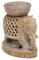 Zap impex Tierformer Ölwärmer Brenner Dekorativer Teelichthalter Naturstein Teelichthalter für Aromatherapie Spa Yoga Meditation Diffusor für ätherische Öle (Elephant Base)