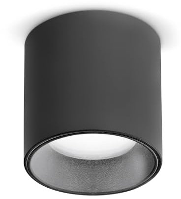 Ideal Lux DOT Faretto LED da incasso a superficie nero, 3000K, non dimmerabile