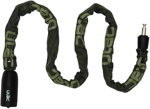 Eurostile Pythonschloss | Kette 5 mm Diebstahlsicherung 100 cm | gehärteter Stahl und Nylon | Transporthalterung | 2 Schlüssel Sicherheitsschloss | 9 Farben | Roller, Motorrad, Motorrad