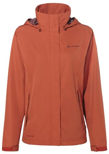 VAUDE Veste Parka Imperméable Femme – Respirante Coupe-Vent, Capuche Escamotable, Légère 420 g – Idéale pour Randonnée