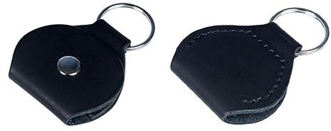 Generisch 2st Gitarren-Pick-Tasche Plektrum Anhänger Gitarren-bass-Picks Plektrum Tasche Plektrenhalter Plektrumhalter Halter Für Gitarrenpickel Black