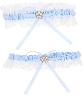 OATIPHO Elegante Hochzeit Braut Bein Strumpfbänder Set Spitze Bowknot Braut Für Hochzeit Strumpfband