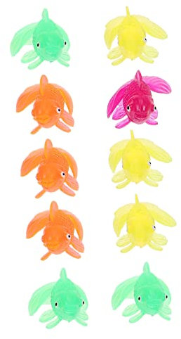 ibasenice 10St Kleiner für kinderspielzeug Children Toys plasure Toys Fisch für Puppenhausdekoration Spielzeugtiere simulierter Fisch Plastik
