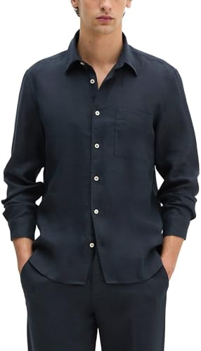 Marc OߴPolo Uomo Camicia in lino con colletto Kent regular fit