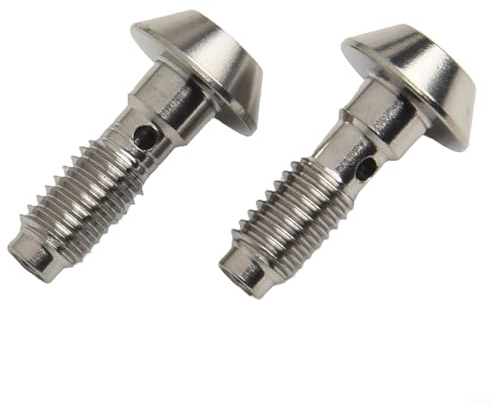 Yhenlovtt 2 tornillos de línea de freno de bicicleta de acero inoxidable para MT4 para MT4E para MT5