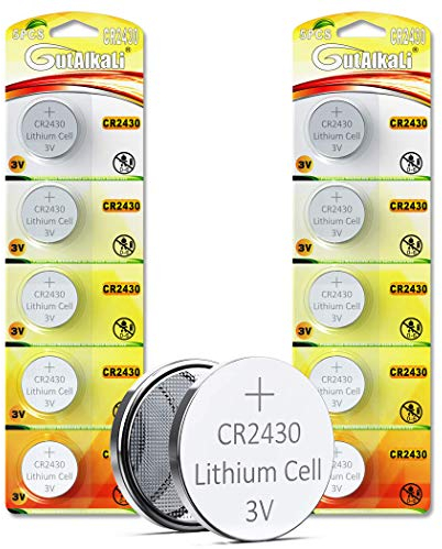 GutAlkaLi 3V Lithium-Knopfzelle CR2430 Batterien, 10er Votivkerzen, Teelichter, Video, Computer, Rechner, IC-Karten, elektrische Produkte, LMK1, CR2430-10er Pack