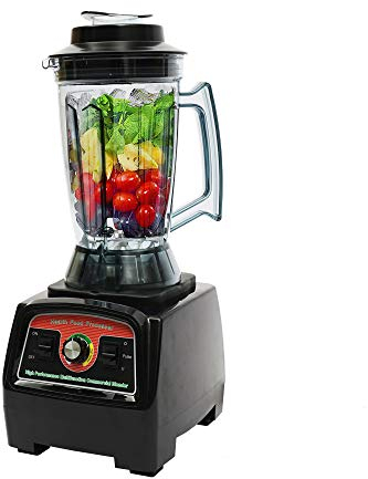 Begoniape Batidora de alto rendimiento, 2800 W, batidora 2 en 1, batidora con tapa, batidora de acero inoxidable, protección térmica automática