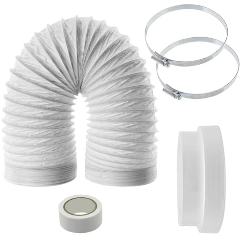 SPARES2GO Universal Venting Duct Hose Extension Kit for Air Con Conditioner (5 Inch, 3m)