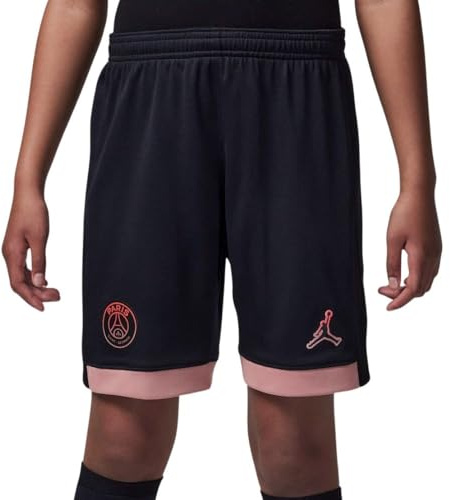 NIKE Shorts da Calcio Replica Jordan Dri-Fit Paris Saint-Germain 2024/25 Stadium per Ragazzo/A – Terza, Black/Rust Pink/Rust Pink, FQ2264-010, XL
