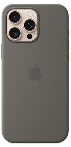 Apple Funda de Silicona con MagSafe para el iPhone 16 Pro MAX - Gris Piedra ​​​​​​​