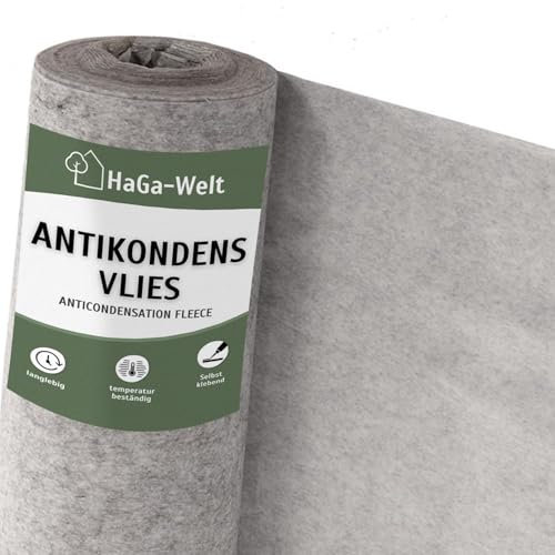 HaGa® Fieltro anticondensación, 95 g/m² 1m x 1,2m (venta por metro), autoadhesivo, protección eficaz contra la humedad