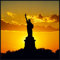 Eurographics Liberty 80X80 Light Art, Acryl, gelb, 80 x 80 x 5 cm