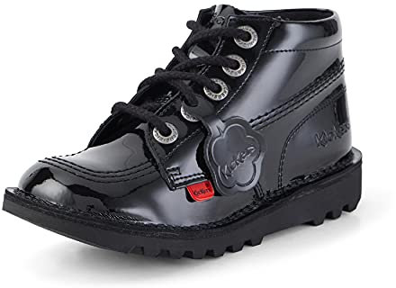 Kickers Unisex Kid's Kick Hi Zip Ankle Boot, Black, 12.5 UK Child