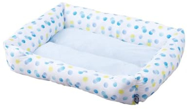 Iris Ohyama, Letto termico per animali domestici materiale coibentato, seduta imbottita, bordi per gatto e cane di piccola taglia - Pet Bed Sofa PCSB-20L, Macchiolina