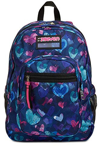 Seven School Backpack - Freethink Girl - Double Compartment - Water Bottle Pocket