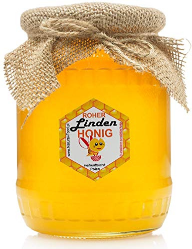 Natural Food - direkt vom Imker - 22 KG - LINDEN Honig - Roh, natürlich, sehr gesund, ohne Zusätze. Ungefiltert, nicht geschleudert oder erhitzt - 20 x 1,1 kg - Linde Honig