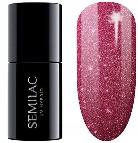 Semilac UV Nagellack Hybrid 330 Magentic Look 7ml Kollektion Cat Eye