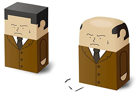 LAIX La Gomme Salaryman, de Poilu à sans Poils, Une Gomme Fantaisie Qui reflète Les Pressions des Hommes d'âge Moyen