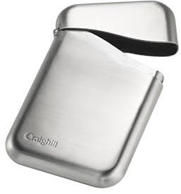 Craighill Summit Étui pour cartes de visite – Poche avant pour homme et femme, fin et élégant, peut contenir de l'argent liquide, des cartes de crédit et de visite, construction en métal massif, acier