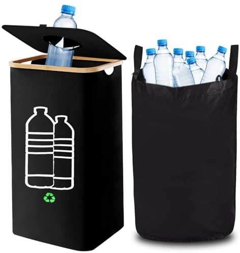 auvstar Foldable Deposit Bottles Storage Foldable,Deposit Bottles Collection Container Waterproof Bottle Collector Empty Large Foldable Basket,Old Glass Empty Collection Container for Bottles