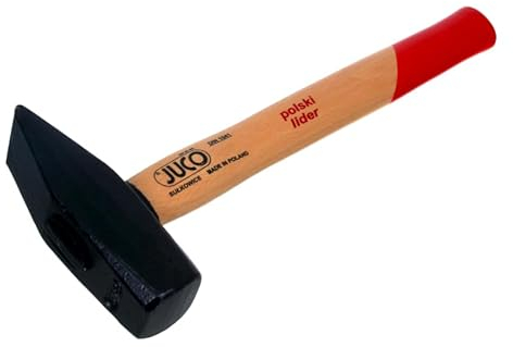 NAJDER Schmiedehammer 3 kg JUCO - gehärtetes Arbeitsteil, lackiert, langlebiger Buchenstiel, dämpft Vibrationen, für Profis, für Amateure, DIN 1042, für Haus und BAU